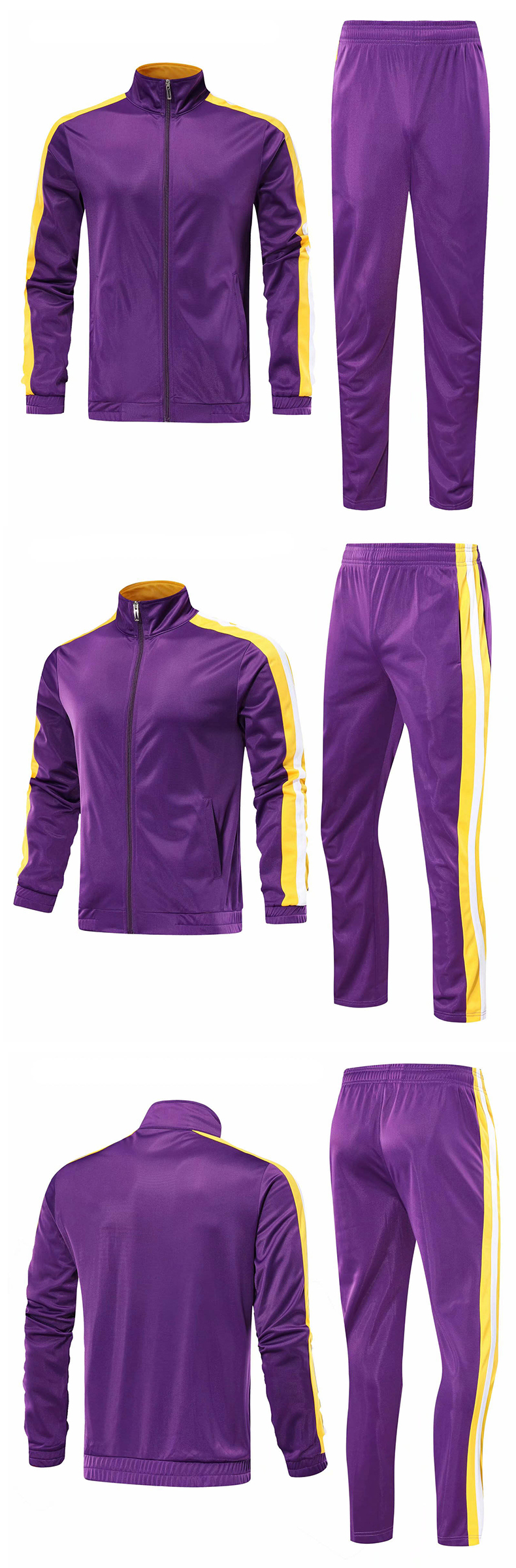 China OEM Sportswear High quality Customized 95% cotton 5% spandex french  terry fabric style sports tracksuits for men factory and manufacturers
